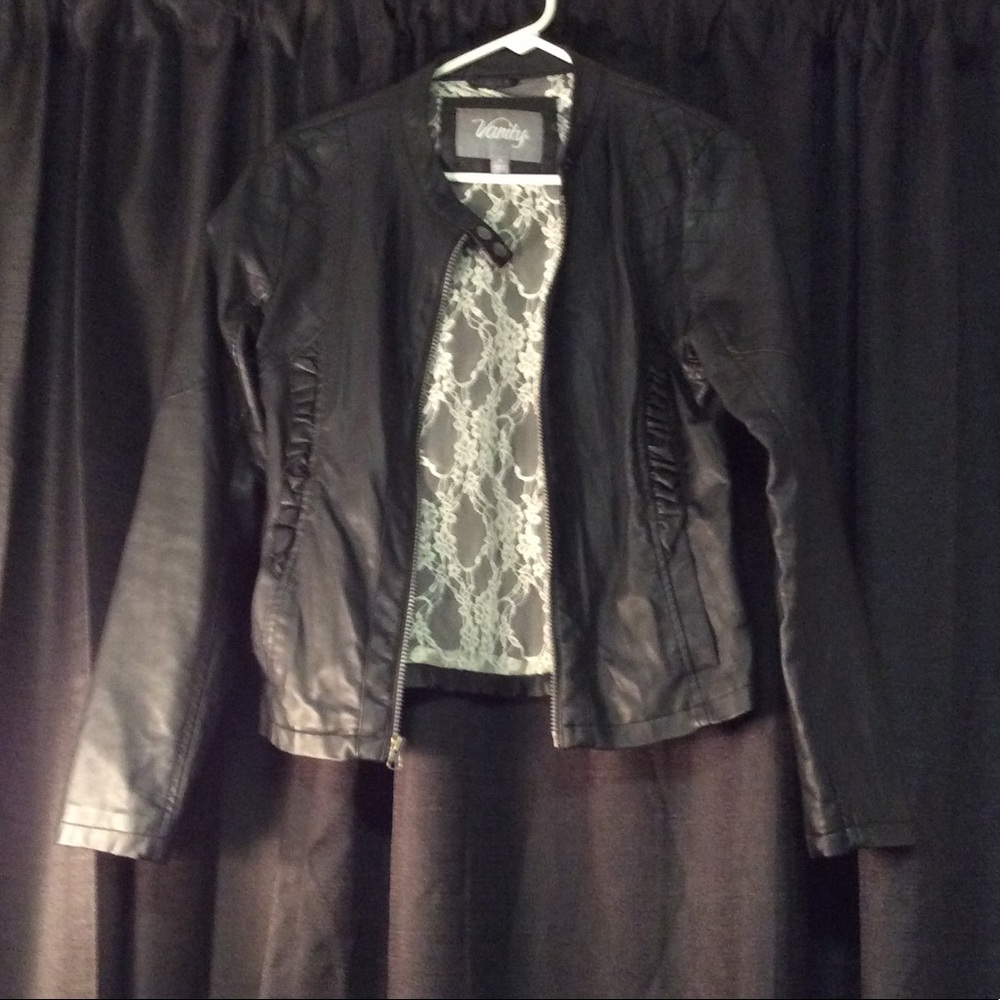 Black Vanity Faux Leather Jacket